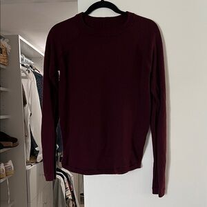 lululemon athletica Women's Burgundy Crewneck Sweater